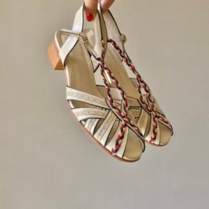 Rasteira Luana 34 - Cor Aveia - Salto 2,5cm