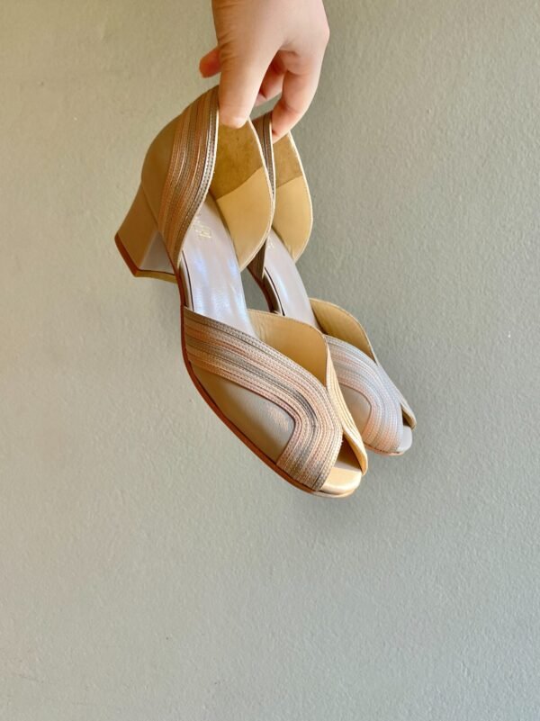 Sapato Paola 38 - Pelica Bege Nude - Salto 4cm - Imagem 5