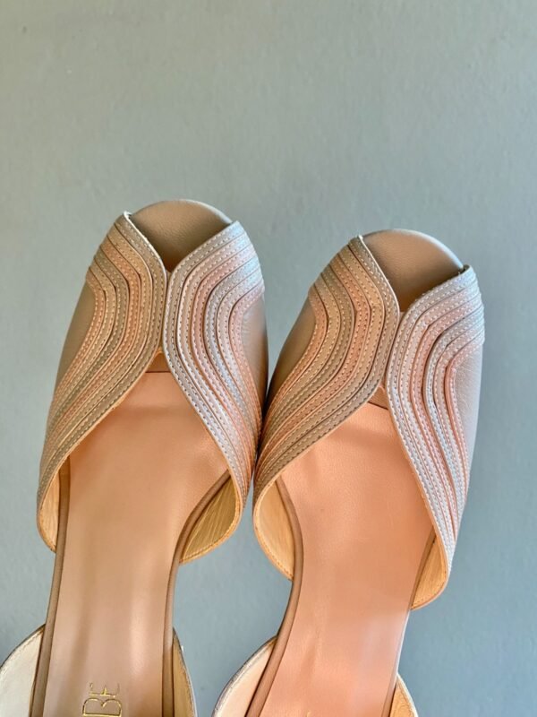 Sapato Paola 38 - Pelica Bege Nude - Salto 4cm - Imagem 6