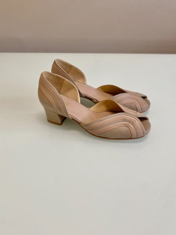 Sapato Paola 38 - Pelica Bege Nude - Salto 4cm - Imagem 7