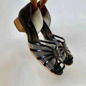 Sapatilha Fiorella 35 - Pelica Preta - Salto 2,5cm