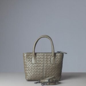 Bolsa Terni Tresse P - Cor Verde Militar - Couro
