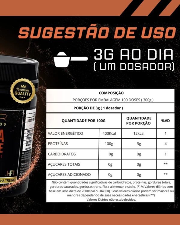 Creatina Hiper Force - 300g - Hiper Suplementos - Imagem 2