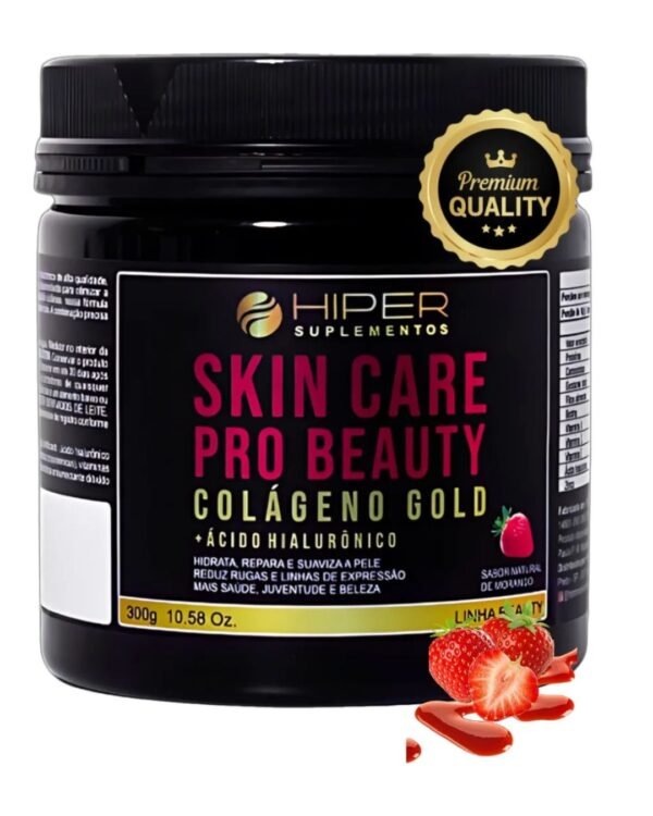 Skin Care Pro Beauty Colágeno + Acido Hialurónico  - 300g - Hiper Suplementos