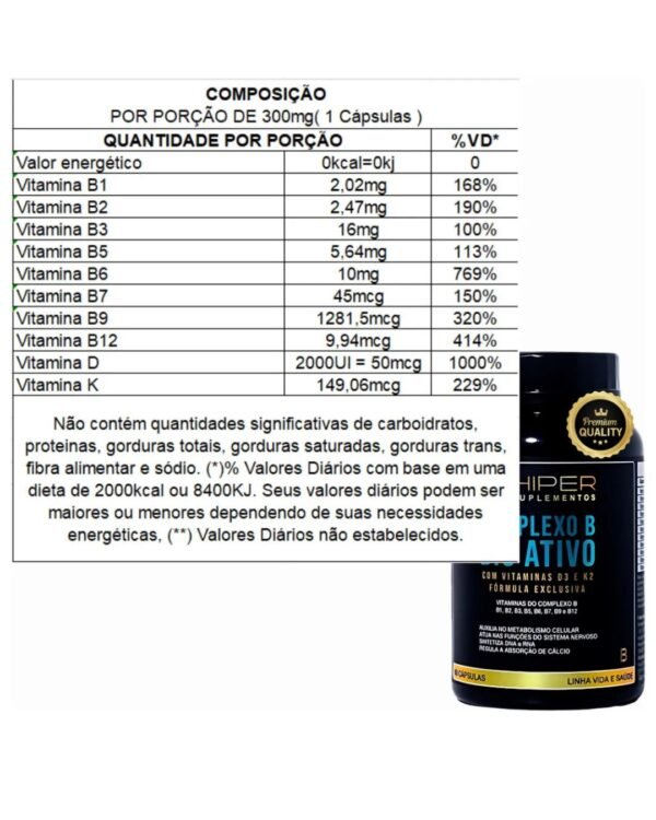 Complexo B - Hiper Suplementos - Imagem 2