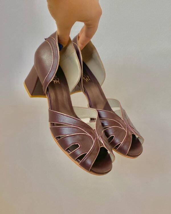 Sapato Pamela 37 - Pelica Uva - Salto 5cm