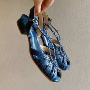 Rasteira Luana 36 - Cor Azul Profundo - Salto 2,5cm