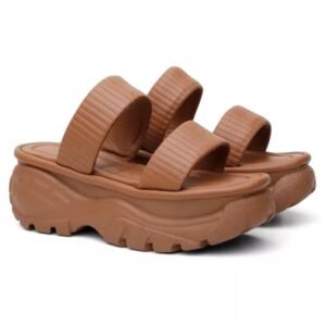 Plataforma Liz 38 - Cor Caramelo - Salto 6cm