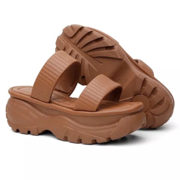Plataforma Liz 38 - Cor Caramelo - Salto 6cm - Imagem 3