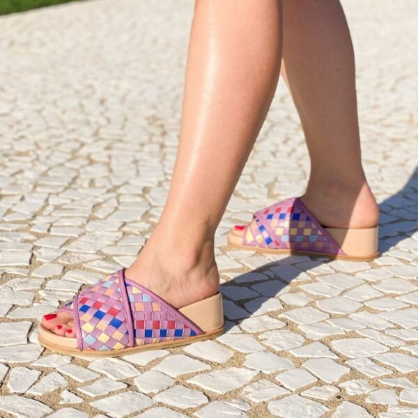 Sandália Birken Anabela Tresse 34 - Cor Multicolorida - Salto 3,5cm - Imagem 2