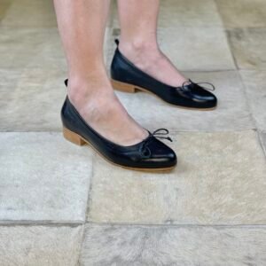 Sapatilha Bailarina Botafogo 39 - Bico Fino - Cor Preta - Salto 2,5cm SP