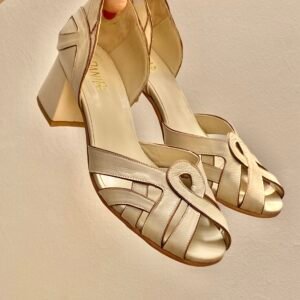 Sapato Lais 39 - Pelica Papiro - Salto 5cm SP