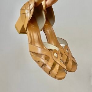 Sapato Lais 34 - Pelica Doce de Leite - Salto 4cm SPR